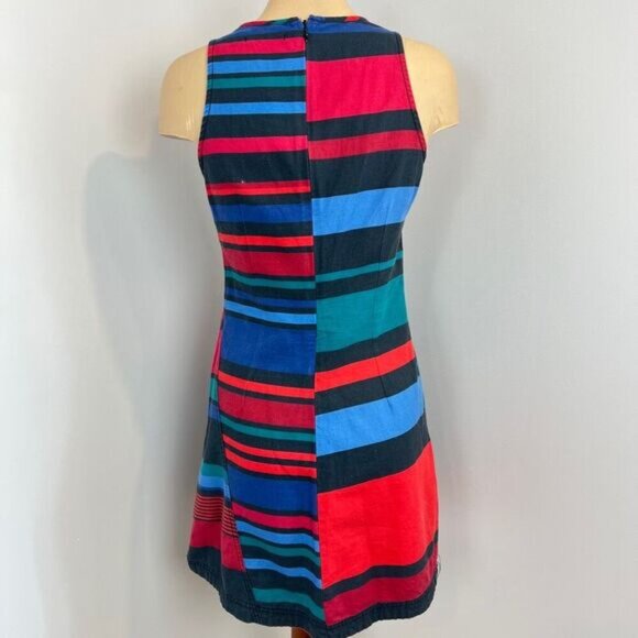 Desigual Women 38 Tammy Bright Vibrant Retro Jersey Knee Length Sleeveless Dress - Picture 5 of 16